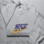 Spooky Boo Ghost Embroidered Nike Halloween Shirt