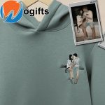 Personalized Embroidered Hoodie with Custom Photo Portrait