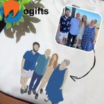 Personalized Embroidered Hoodie with Custom Photo Portrait