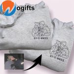 Personalized Embroidered Hoodie with Custom Photo Portrait