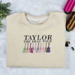 Taylor The Eras Tour Embroidered Sweatshirt - Exquisite Guitar Design