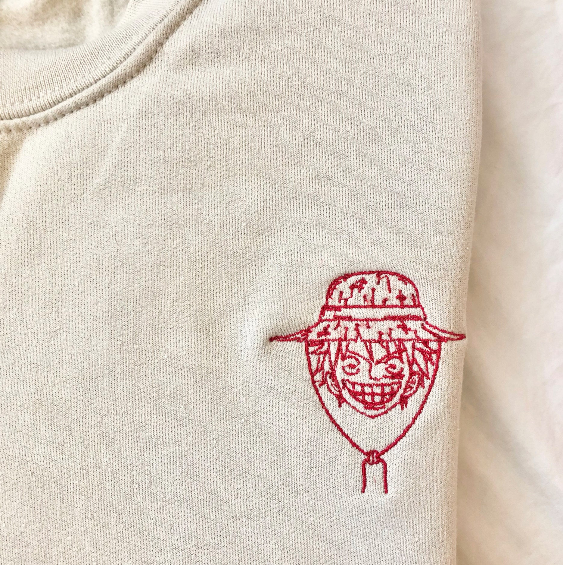 Luffy One Piece Embroidered Crewneck - Exclusive Online Store for Fans