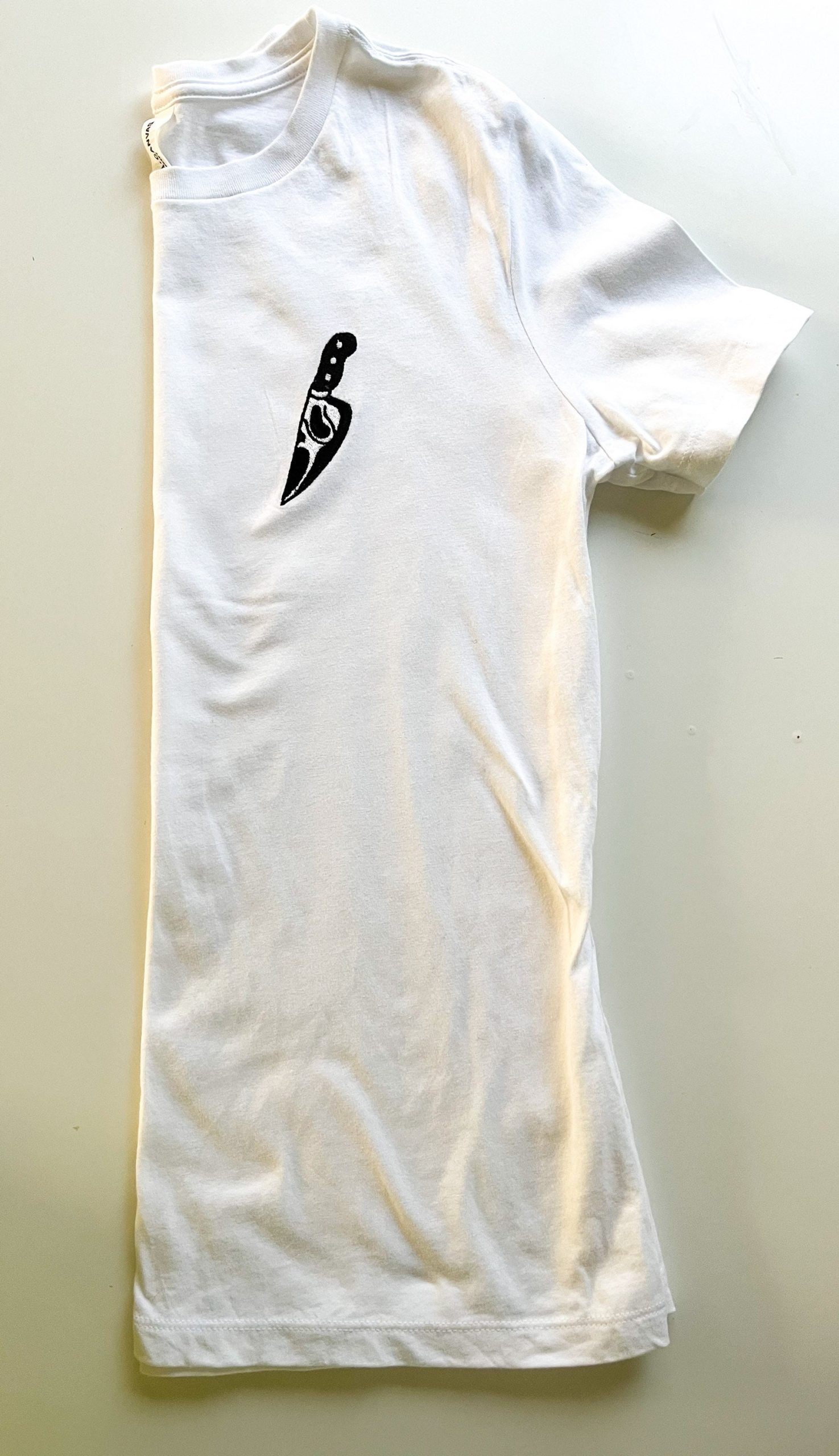 Stylish Ghostface Scream Embroidered Women’s T-shirt - Shop Online Now!