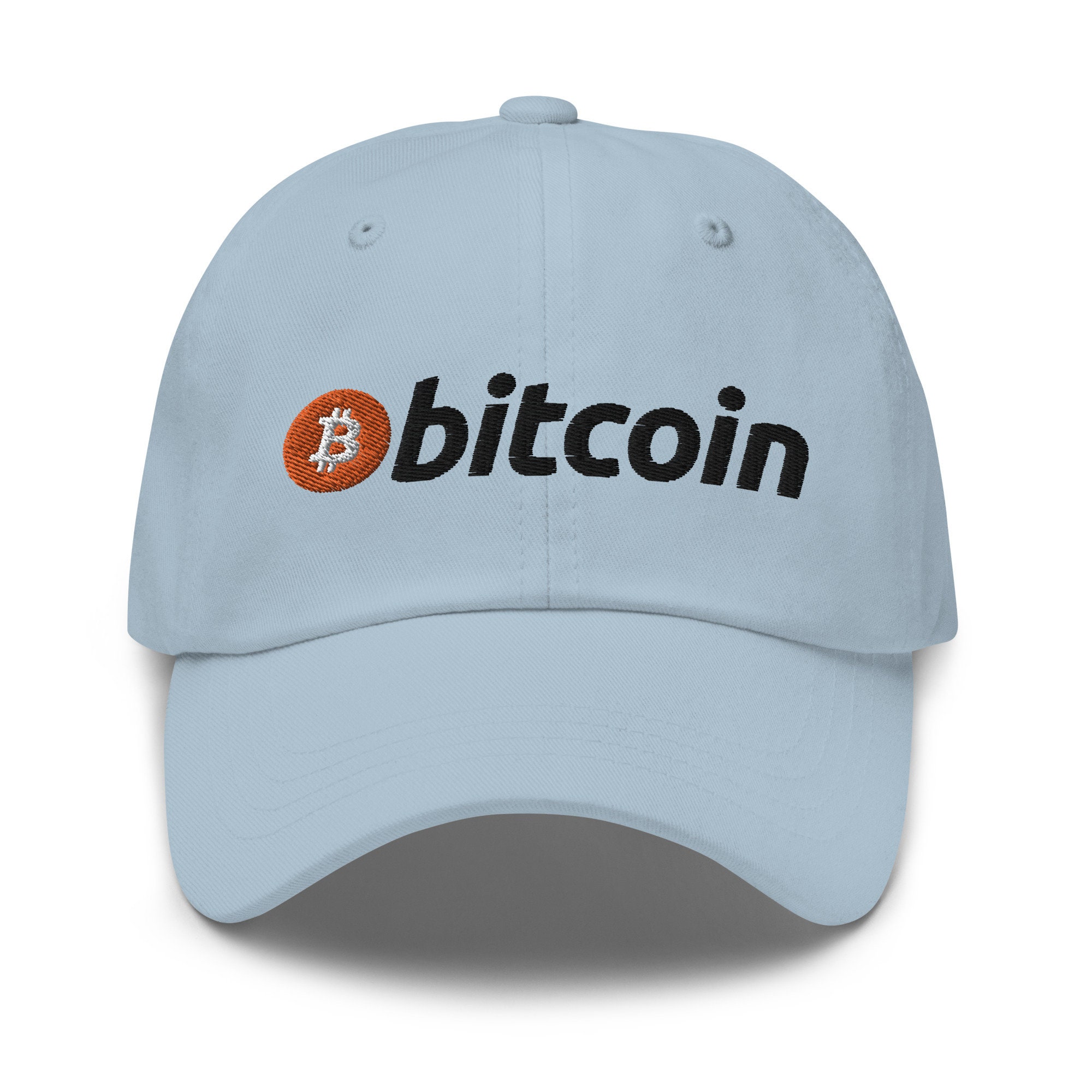 Stylish Bitcoin Logo Embroidered Hat - Classic Design for Fashionable Individuals