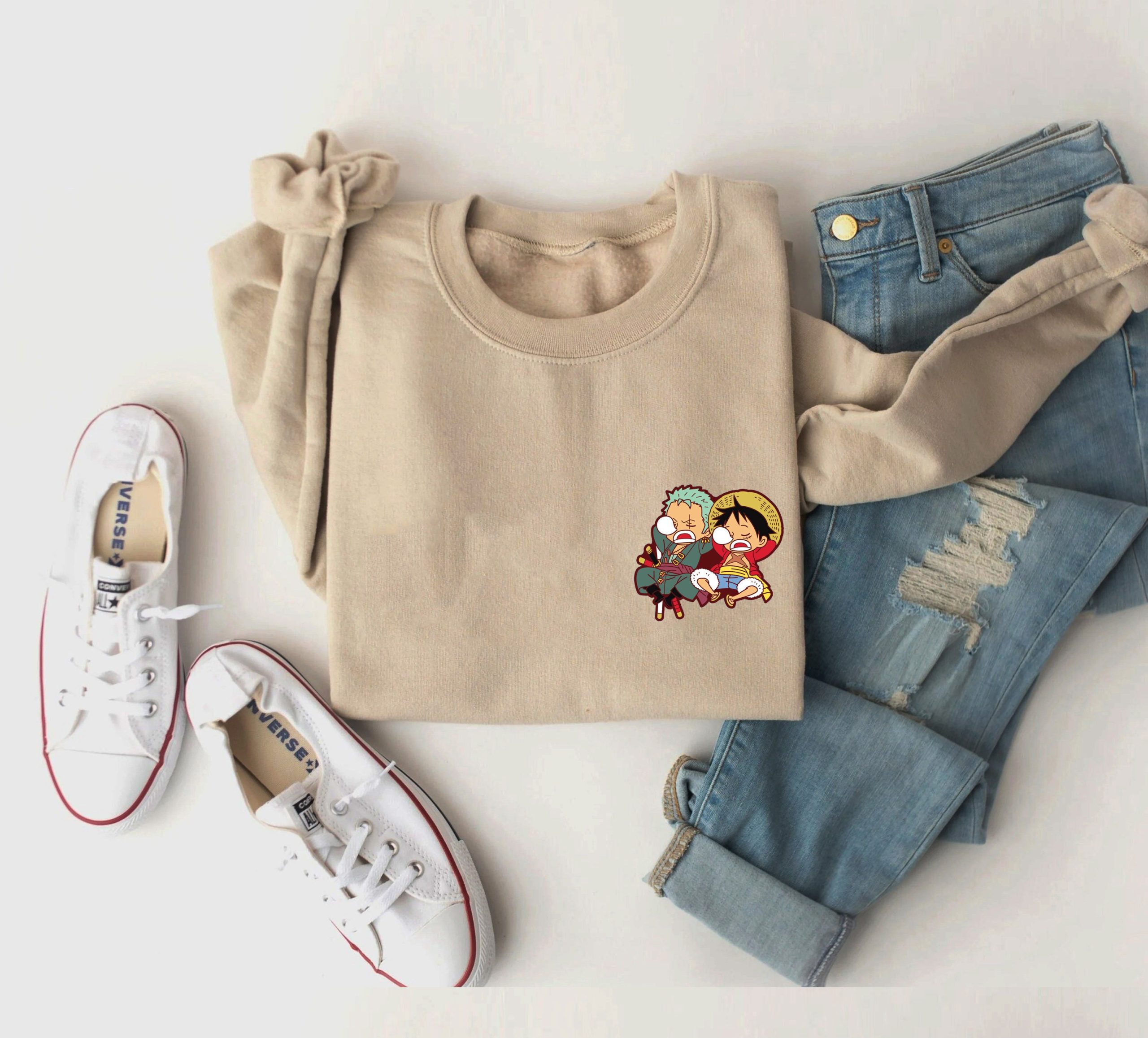 Embroidered One Piece Anime Shirt - Cute and Stylish Designs