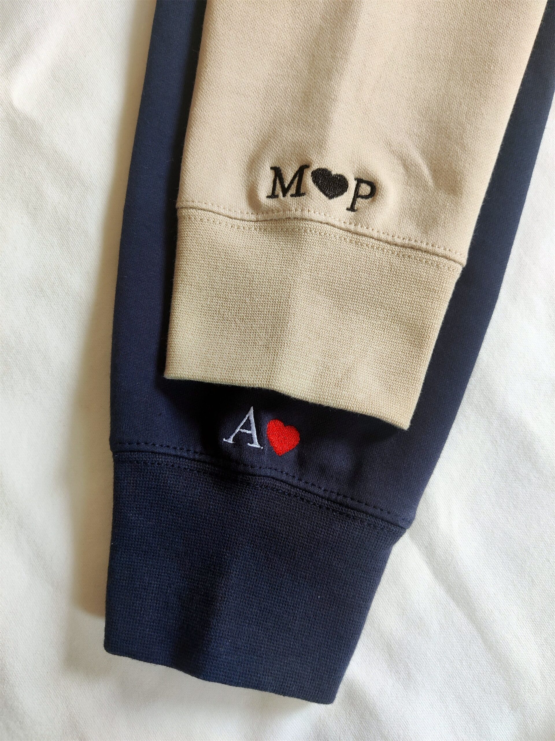 Personalized Embroidered Couples Hoodie - Perfect Valentines Gift