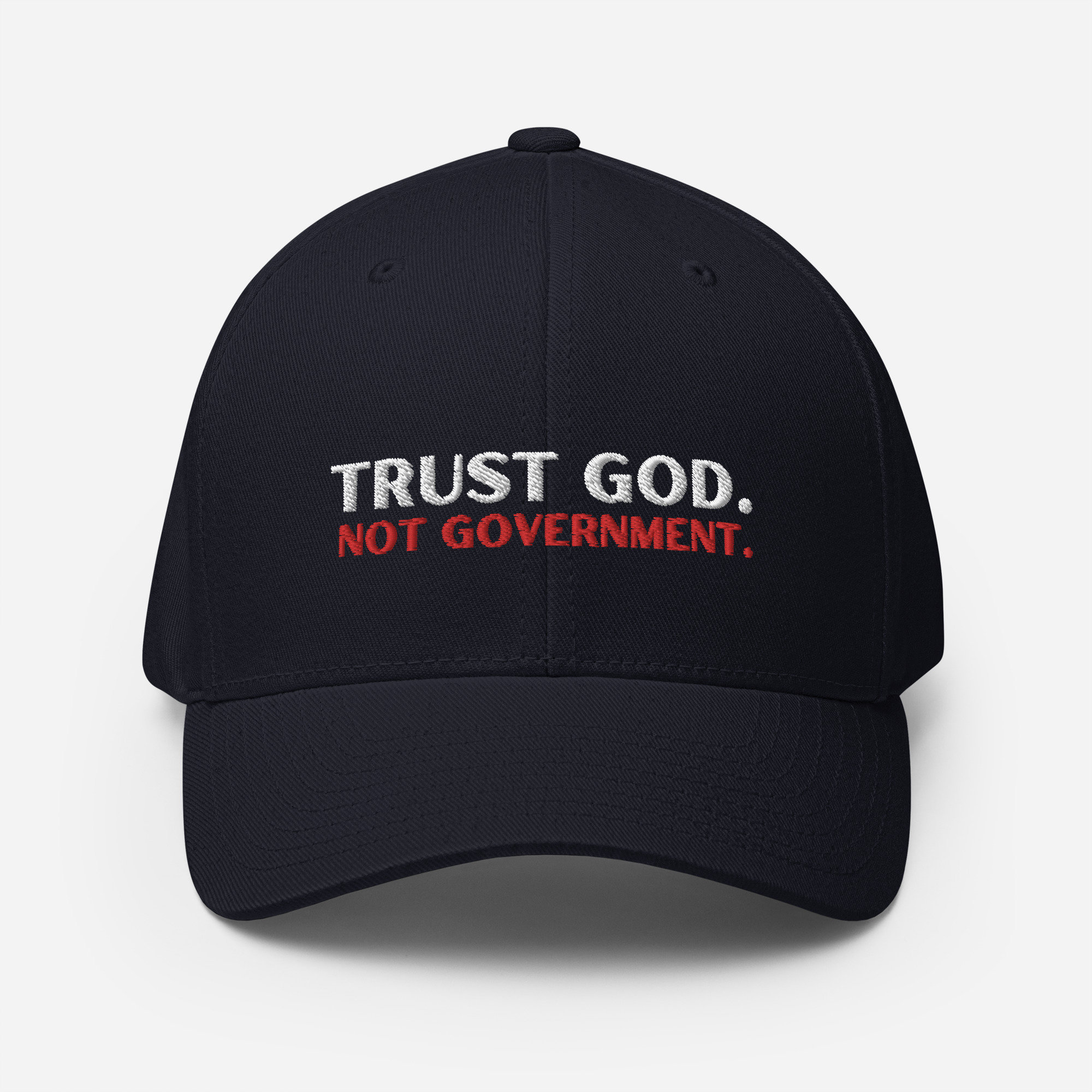 Trust God Not Government Baseball Hat - Father's Day Embroidered Store