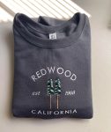 Stylish Redwood Embroidered Sweatshirt - Shop Online Now!