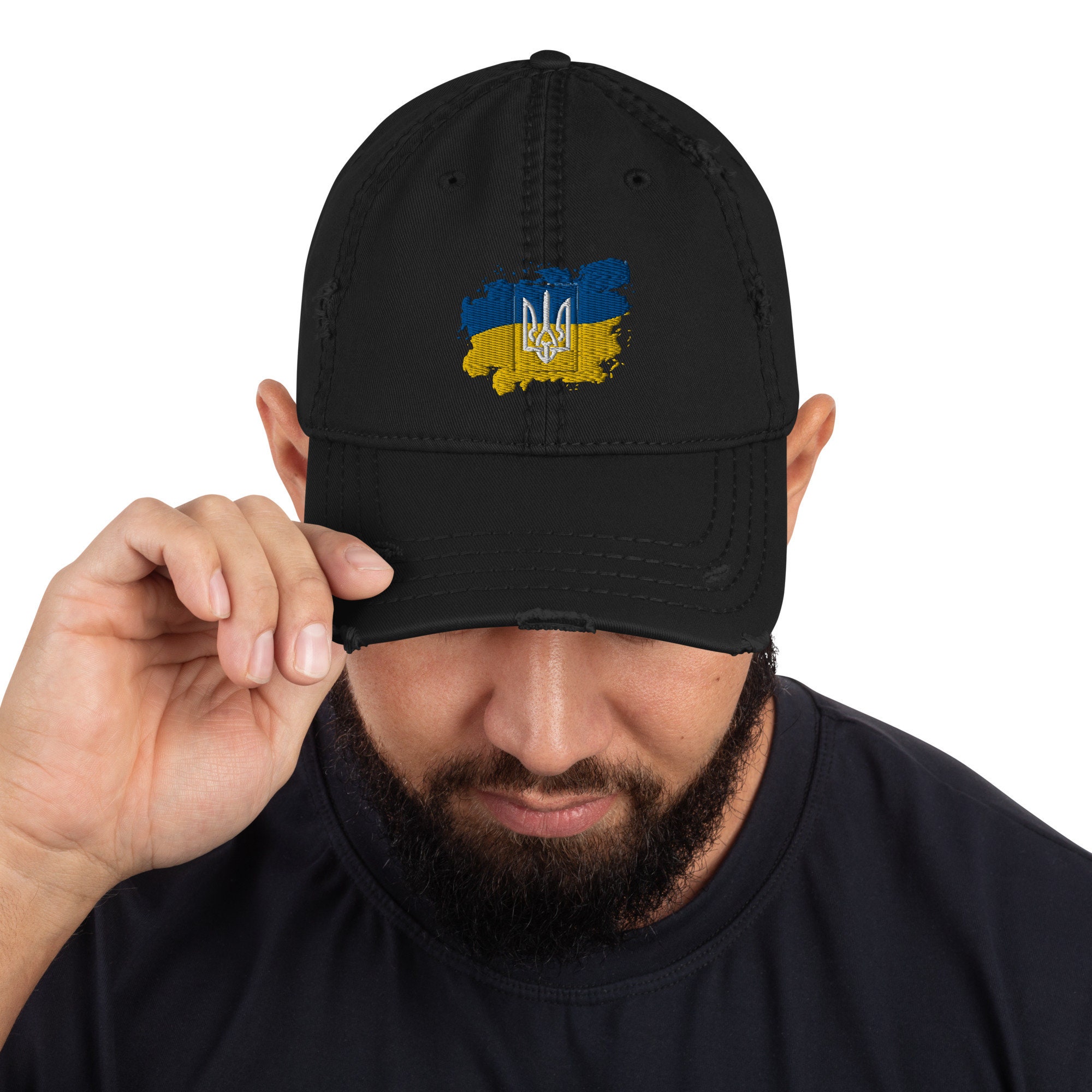 Show Your Support for Ukraine Protest with our Embroidered Baseball Cap - Perfect Father's Day Gift