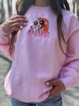 Vintage Embroidered Crewneck Sweatshirt - Powerpuff Girls Blossom Y2k College Style