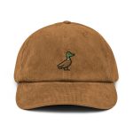 Stylish Embroidered Duck Corduroy Hat - Shop Online Now!