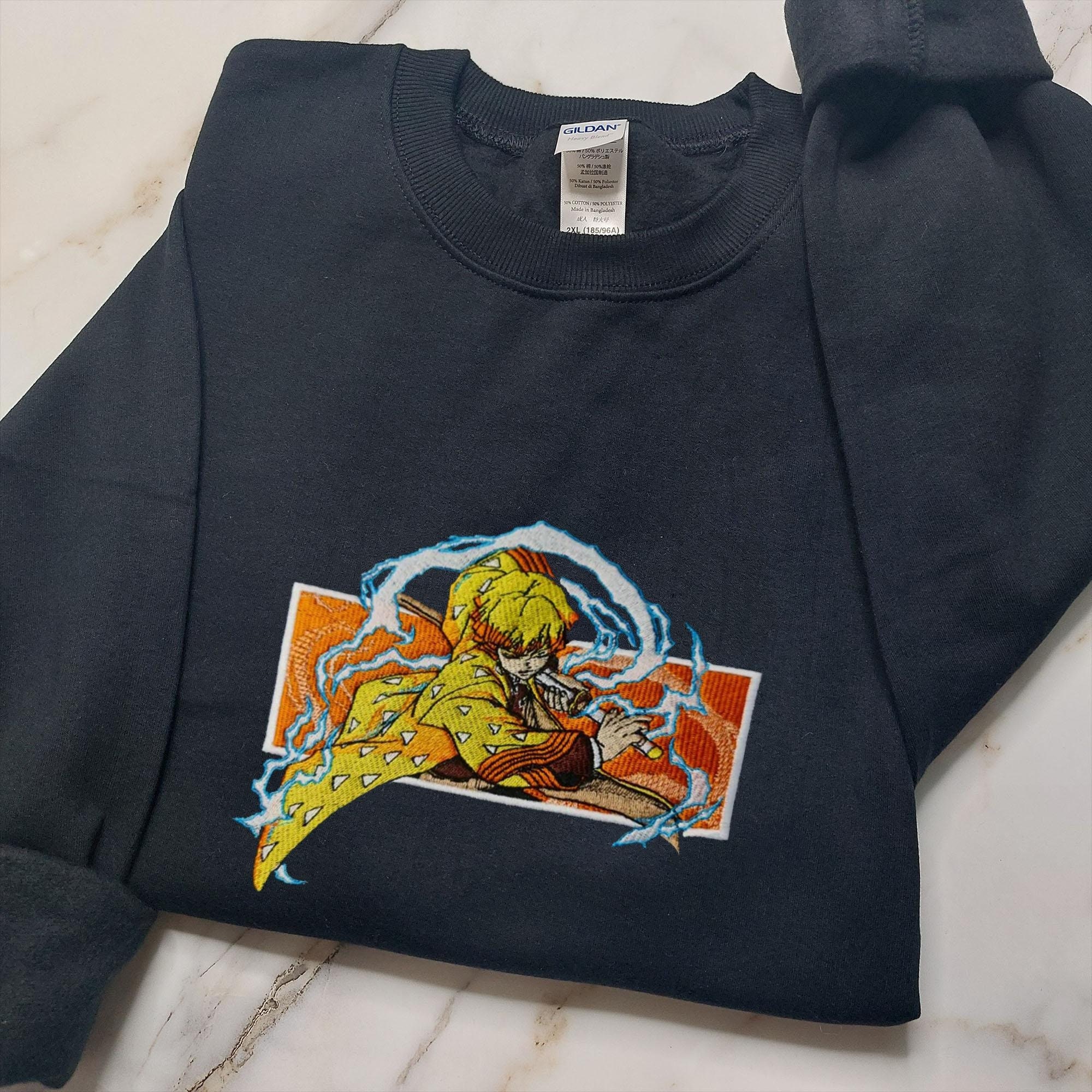 Zenittsu Embroidered Anime Sweater Shirt - Elevate Your Style with Exquisite Embroidery