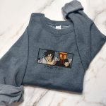 Stylish Anime Embroidered Hoodie, Sweatshirt, and Tee Collection