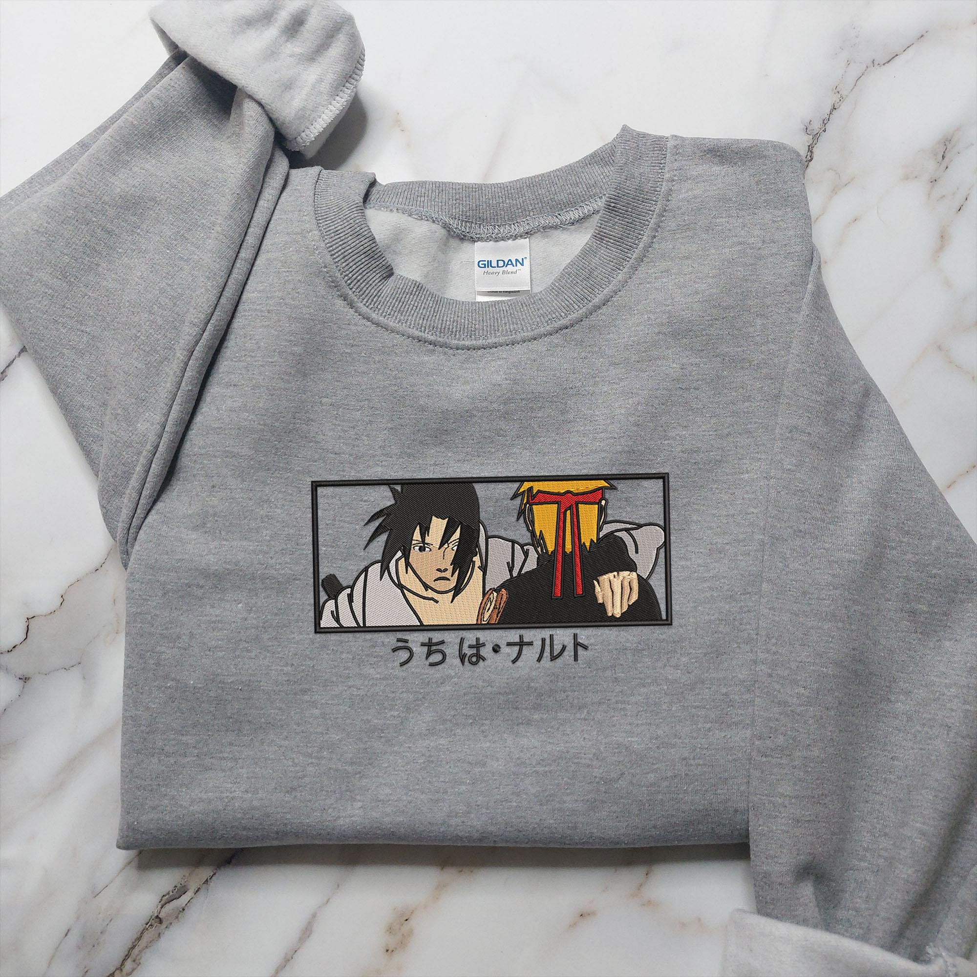 Stylish Anime Embroidered Hoodie, Sweatshirt, and Tee Collection