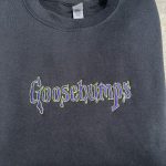 Spooky Halloween Embroidered Goosebumps Sweatshirt - Limited Edition