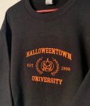 Halloween Embroidered Crewneck - Explore the Spooky Halloweentown Collection