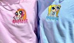 Vintage Embroidered Crewneck Sweatshirt - Powerpuff Girls Blossom Y2k College Style