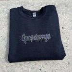 Spooky Halloween Embroidered Goosebumps Sweatshirt - Limited Edition