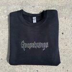 Spooky Halloween Embroidered Goosebumps Sweatshirt - Limited Edition