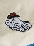 Spooky Halloween Western Ghost Embroidered Crewneck - Shop Now!