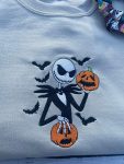 The Pumpkin King Embroidered Sweatshirt - Nightmare Before Christmas Store