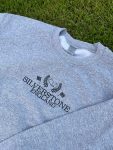 Embroidered F1 Circuit and Location Crewneck - Shop Online Now!