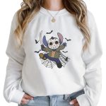 Stitch Jack Skellington Halloween Embroidered Sweatshirt - Unique and Stylish Designs