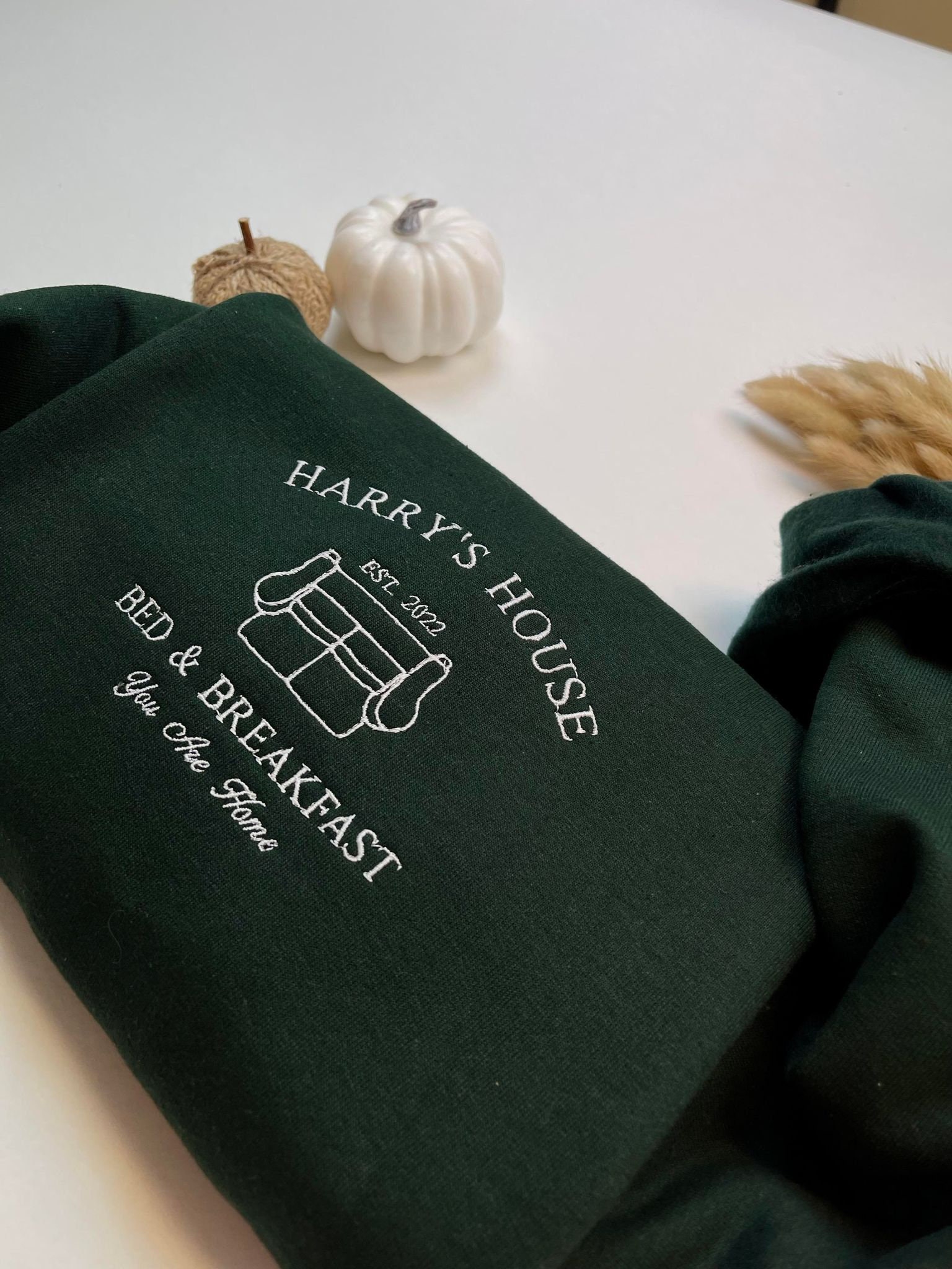 Stylish Embroidered Crewneck from Harry's House Bed & Breakfast