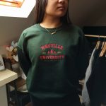 Whoville University Christmas Embroidered Crewneck - Retro Vintage Sweatshirt