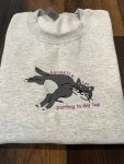 Midnights Embroidered Crewneck - Karma Is A Cat Store