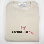 Shop the Midnight's Karma Cat Embroidered Crewneck - Limited Edition