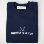 Shop the Midnight's Karma Cat Embroidered Crewneck - Limited Edition