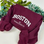 Stylish Embroidered Sweatshirts and Shirts for Sale - Custom Boston Collection