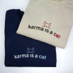 Shop the Midnight's Karma Cat Embroidered Crewneck - Limited Edition