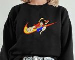 Stylish Anime Swoosh Embroidered Sweatshirt Hoodie - Shop Online Now!