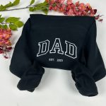 Embroidered Crewneck Sweatshirt: Perfect Gift for Mom and Dad