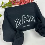 Embroidered Crewneck Sweatshirt: Perfect Gift for Mom and Dad