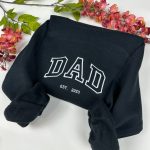 Embroidered Crewneck Sweatshirt: Perfect Gift for Mom and Dad