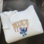 Exquisite Embroidered Nike Stitch And Angel Couple Sweatshirts - Shop Online Now!