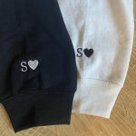 Stylish Embroidered Sweatshirts for Couples - Stitch and Angel Designs