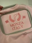 Stylish Embroidered Crewneck featuring F1 Monza Circuit Design