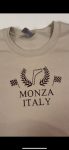 Stylish Embroidered Crewneck featuring F1 Monza Circuit Design