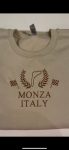 Stylish Embroidered Crewneck featuring F1 Monza Circuit Design