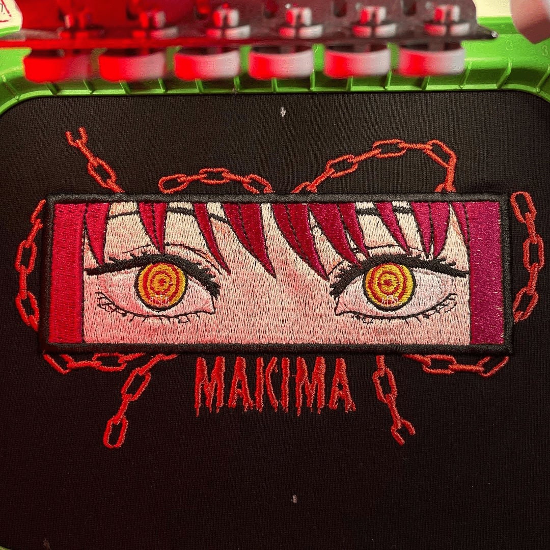 Shop the Best Embroidered Chainsaw Man Makima T-Shirt - Perfect Anime Gift