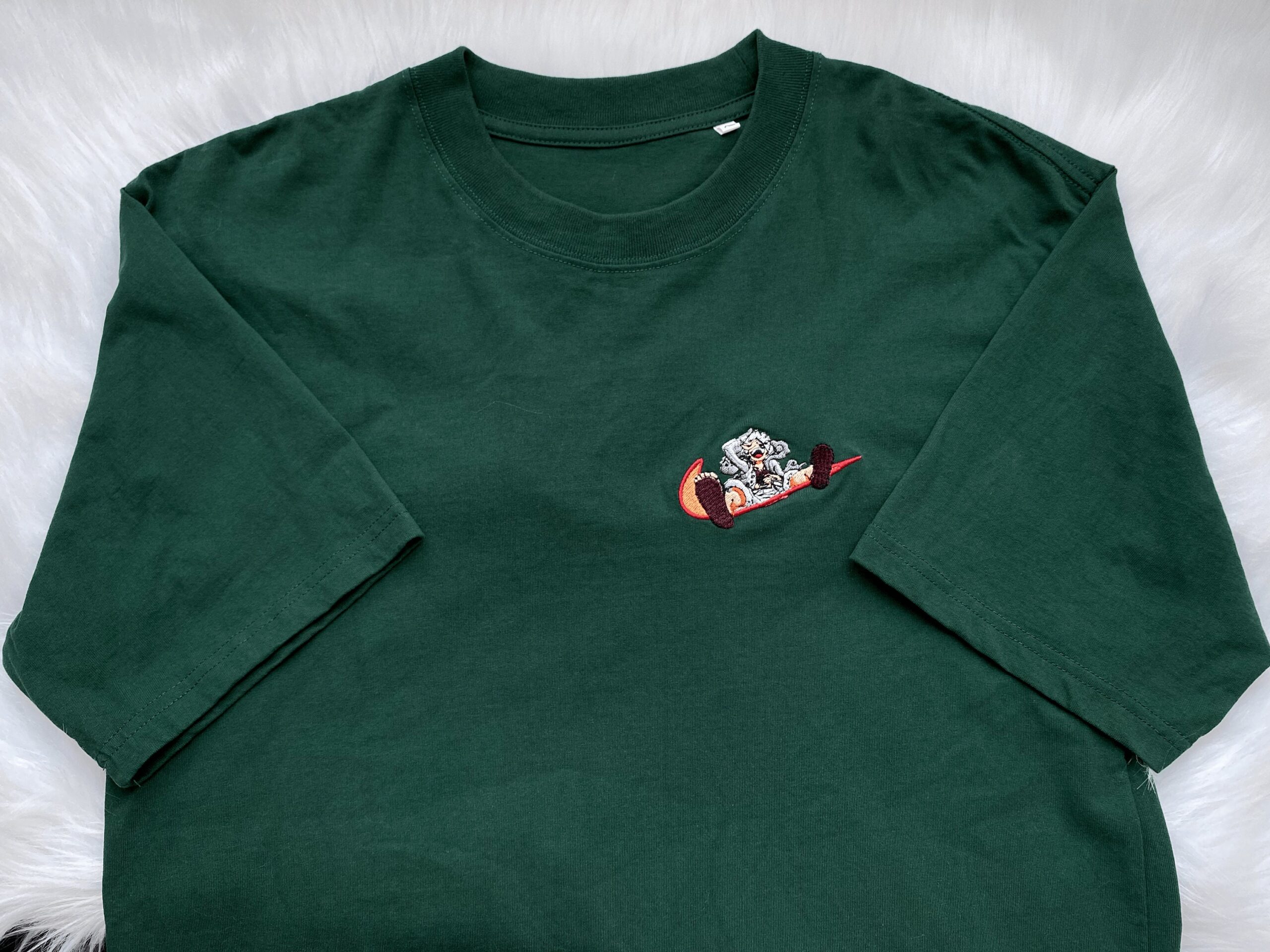 Luffy Gear 5 - One Piece Embroidered T-Shirt: Unique and Stylish Collection