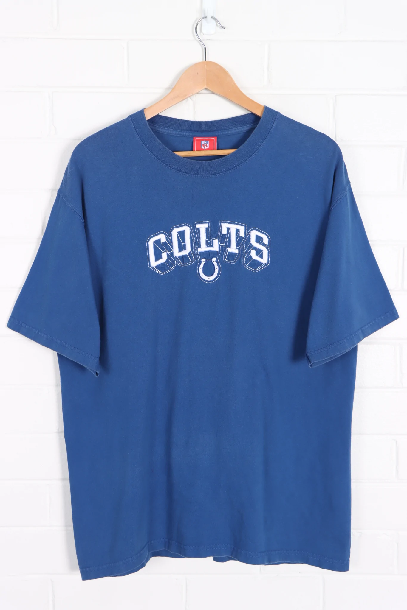 Premium Embroidered Logo T-Shirt for NFL Indianapolis Colts Fans