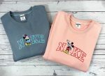 Nike Mickey X Minnie Couple Embroidered Sweatshirt - Unique and Stylish Online Store