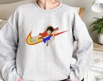 Stylish Anime Swoosh Embroidered Sweatshirt Hoodie - Shop Online Now!