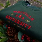 Whoville University Christmas Embroidered Crewneck - Retro Vintage Sweatshirt