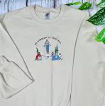 Custom Embroidered Sweatshirt - Running Up That Hill Design